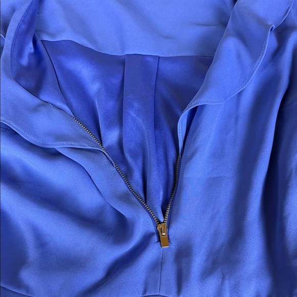 Express Blue Ruffled Jumpsuit - Picture 4 of 10